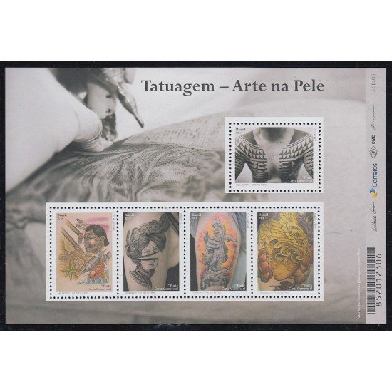 Brasil Brazil 3615/19 2016 Arte Tatuajes MNH