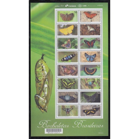 Brasil Brazil 3598/13 2016 Mariposa Butterflies MNH Brasil Brazil 3598/13 2016 Mariposa Butterflies MNH