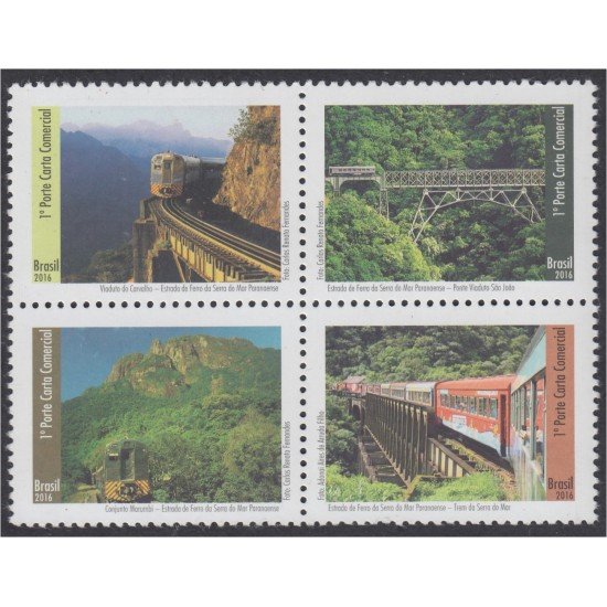 Brasil Brazil 3565/68 2016 Sierra de Mar de Paraná MNH