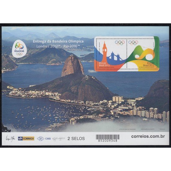 Brasil Brazil HB 171 2016 Río de Janeiro Bandera Olímpica MNH