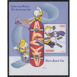 Guyana HB HB 320A 1999 70 Aniversario de Mickey Mouse MNH Guyana HB HB 320A 1999 70 Aniversario de Mickey Mouse MNH