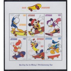 Guyana 4731/36 1999 70 Aniversario de Mickey Mouse MNH Guyana 4731/36 1999 70 Aniversario de Mickey Mouse MNH