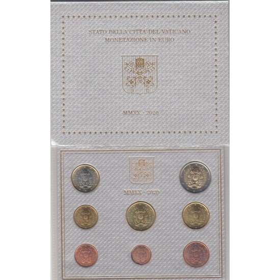 Vaticano 2020 Cartera Oficial Monedas € euros Papa Francisco Vaticano 2020 Cartera Oficial Monedas € euros Papa Francisco