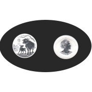 Australia 1 OZ onza 2021 Año del Buey Year of the ox 1$ Plata Ag Australia 1 OZ onza 2021 Año del Buey Year of the ox 1$ Plata Ag