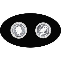 Niue 1 OZ onza 2021 Lechuza 2$  Plata Ag