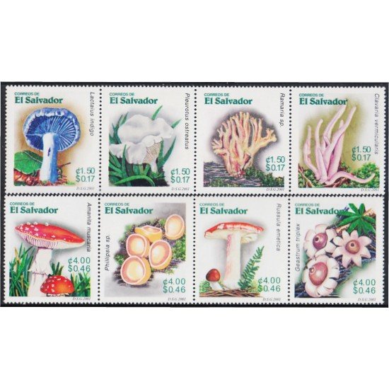El Salvador 1489/96 2002 Flora. Setas MNH El Salvador 1489/96 2002 Flora. Setas MNH