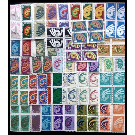 Tema Europa 1973 Bl.4 Completo Tema Europa 50 Sellos
