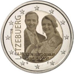 Luxemburgo 2020 2 € euros conmemorativos Nacimiento Charles Tipo gofrado Luxemburgo 2020 2 € euros conmemorativos Nacimiento Charles Tipo gofrado