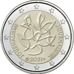 Finlandia 2021 2 € euros conmemorativos Periodismo y Democracia 