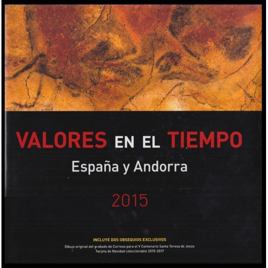 Libro Album Oficial de Sellos España y Andorra Año Completo 2015 Sin sellos