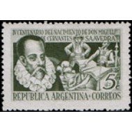 España Spain Emisión Conjunta 1947 Argentina España IV Centenario del nacimiento de Cervantes España Spain Emisión Conjunta 1947 Argentina España IV Centenario del nacimiento de Cervantes