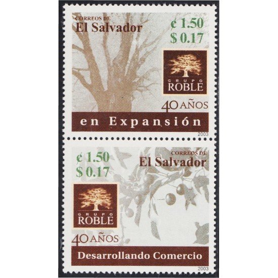 El Salvador 1532/33 2003 40 Años del Grupo Roble MNH