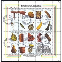 Honduras A- 1006/25 2000 Instrumentos musicales autóctonos Mesoamericanos usados Honduras A- 1006/25 2000 Instrumentos musicales autóctonos Mesoamericanos usados