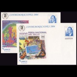 Sobres Enteros Postales 90 a/b XXXVI FNS Madrid 2004 