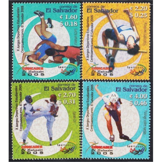El Salvador 1605/08 2005 10° Juegos deportivos estudiantiles centro-americanos - *** El Salvador 1605/08 2005 10° Juegos deportivos estudiantiles centro-americanos - ***