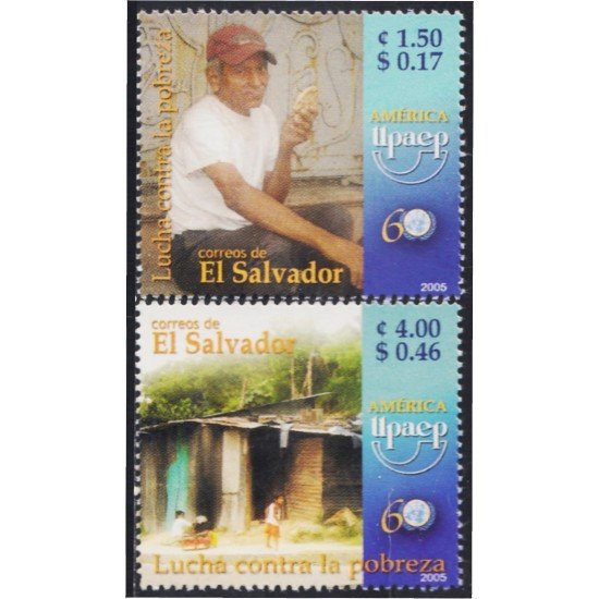 El Salvador 1613/14 2005 Serie América UPAEP. Lucha Contra la Pobreza MNH El Salvador 1613/14 2005 Serie América UPAEP. Lucha Contra la Pobreza MNH