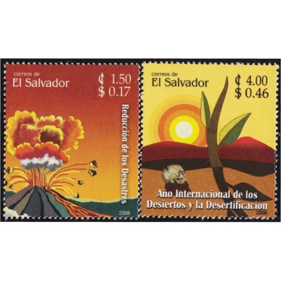 El Salvador 1665/66 2006 Año Internacional de desiertos y desertificación MNH El Salvador 1665/66 2006 Año Internacional de desiertos y desertificación MNH