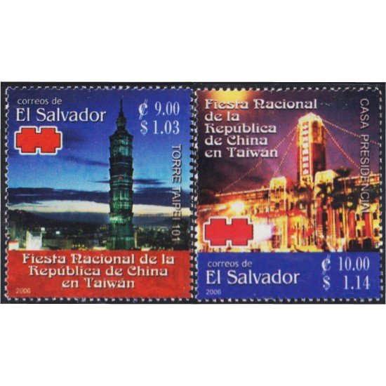 El Salvador 1669/70 2006 Fiesta Nacional de la Republica de China en Taiwan - *** El Salvador 1669/70 2006 Fiesta Nacional de la Republica de China en Taiwan - ***