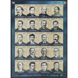 El Salvador 1722/41 2008 Personalidades, Antiguos presidentes de la República de El Salvador MNH El Salvador 1722/41 2008 Personalidades, Antiguos presidentes de la República de El Salvador MNH