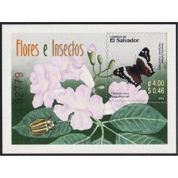 El Salvador HB 53 2003 Fauna y Flora Flores e insectos MNH El Salvador HB 53 2003 Fauna y Flora Flores e insectos MNH