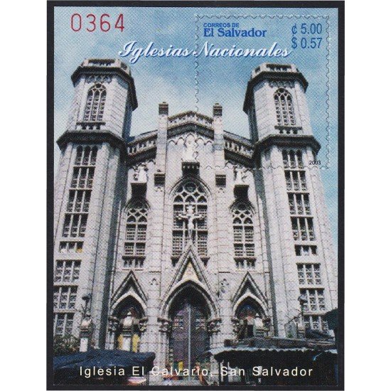 El Salvador HB 54 2003 Edificios Religiosos MNH El Salvador HB 54 2003 Edificios Religiosos MNH