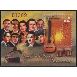 El Salvador HB 57 2005 Musica latino-americana MNH El Salvador HB 57 2005 Musica latino-americana MNH