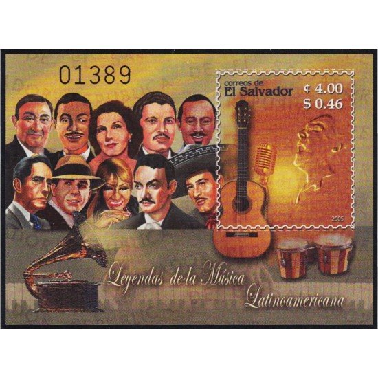 El Salvador HB 57 2005 Musica latino-americana MNH
