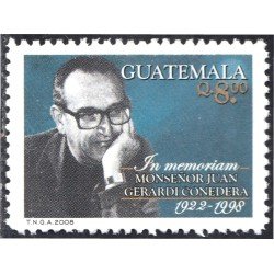 Guatemala 588 2008 Personalidades. Monseñor Juan Gerardi Conedera MNH Guatemala 588 2008 Personalidades. Monseñor Juan Gerardi Conedera MNH