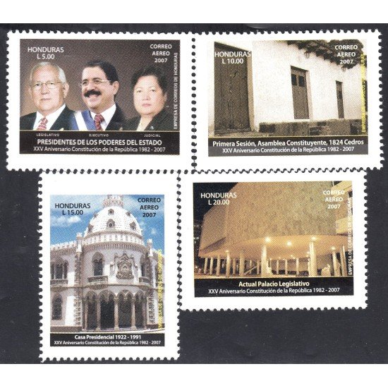 Honduras A- 1309/12 2007 XXV Aniversario Constitución de la República MNH