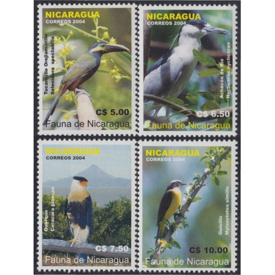 Nicaragua 2607/2610 2004 Fauna de Nicaragua MNH Nicaragua 2607/2610 2004 Fauna de Nicaragua MNH