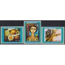 Nicaragua 2614/2616 2004 Pintura Contemporánea de Nicaragua MNH