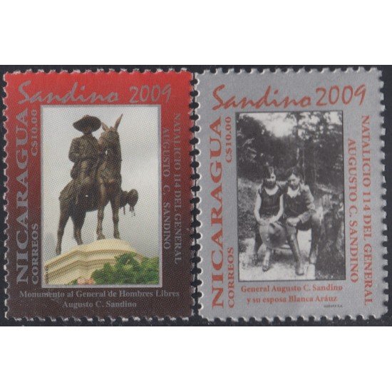 Nicaragua 2663/2664 2009 114° Años del Nacimiento del General Augusto Sandino MNH Nicaragua 2663/2664 2009 114° Años del Nacimiento del General Augusto Sandino MNH