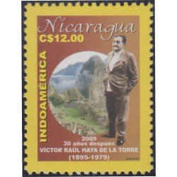 Nicaragua 2665 2009 D. Victor Raul haya de la Torre. Hombre Político Peruano MNH Nicaragua 2665 2009 D. Victor Raul haya de la Torre. Hombre Político Peruano MNH