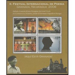 Nicaragua HB 317 2006 II Festival Internacional de Poesía MNH Nicaragua HB 317 2006 II Festival Internacional de Poesía MNH