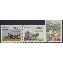 Paraguay 2976/78 2007 45 Aniversario de Relaciones diplomáticas con la república de Corea MNH Paraguay 2976/78 2007 45 Aniversario de Relaciones diplomáticas con la república de Corea MNH