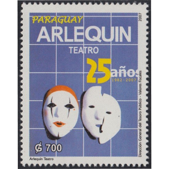 Paraguay 2979 2007 Arlequin. Teatro MNH Paraguay 2979 2007 Arlequin. Teatro MNH
