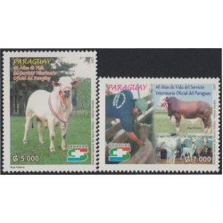 Paraguay 2984/85 2007 40 Años de Vida del Servicio Veterinario Oficial de Paraguay MNH Paraguay 2984/85 2007 40 Años de Vida del Servicio Veterinario Oficial de Paraguay MNH