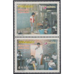 Paraguay 2988/89 2007 Serie América Upaep. Educación para todos MNH Paraguay 2988/89 2007 Serie América Upaep. Educación para todos MNH