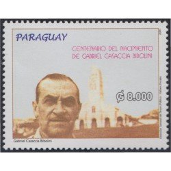 Paraguay 3001 2007 100° del Nacimiento de Gabriel Casaccia Bibolini MNH Paraguay 3001 2007 100° del Nacimiento de Gabriel Casaccia Bibolini MNH
