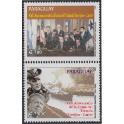 Paraguay 3012/13 2008 XXX Años de la Firma del Tratado de Torrijos-Carter MNH Paraguay 3012/13 2008 XXX Años de la Firma del Tratado de Torrijos-Carter MNH