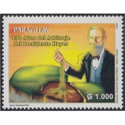 Paraguay 3020 2008 130 Años del Arbitraje del Presidente Hayes MNH Paraguay 3020 2008 130 Años del Arbitraje del Presidente Hayes MNH