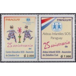 Paraguay 3021/22 2008 25 Años de Aldeas Infantiles MNH Paraguay 3021/22 2008 25 Años de Aldeas Infantiles MNH