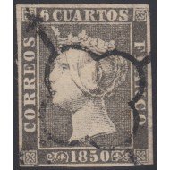España Spain 1A 1850 Isabel II Usado España Spain 1A 1850 Isabel II Usado