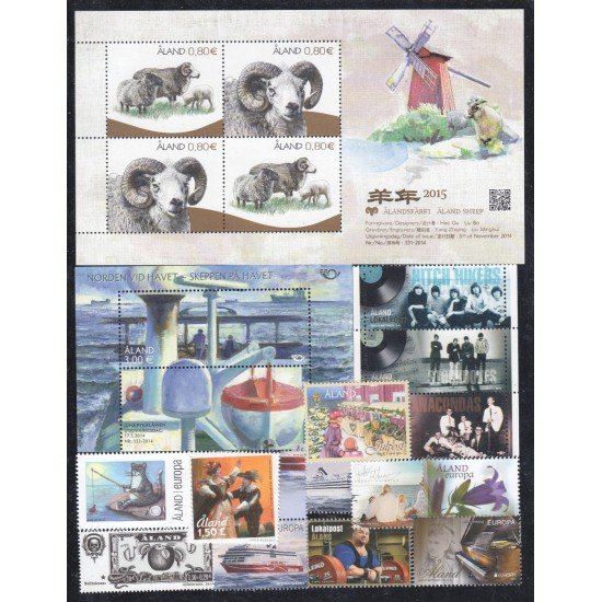 Aland 2014 Año completo MNH Aland 2014 Año completo MNH