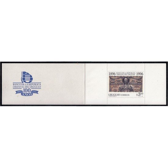 Uruguay 1585 1996 Centenario de la Banca de la República Oriental carnet MNH
