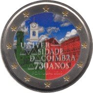 Portugal 2020 2 € euros conmemorativos Color Universidad Coimbra Portugal 2020 2 € euros conmemorativos Color Universidad Coimbra