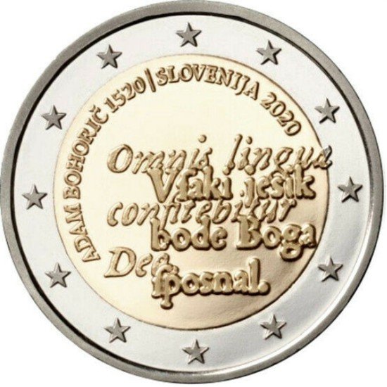 Eslovenia 2020 2 € euros conmemorativos Adam Bohoric Proof Eslovenia 2020 2 € euros conmemorativos Adam Bohoric Proof