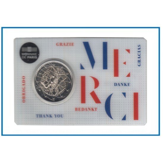 Francia France 2020 Cartera Oficial Coin Card 2 € euros conm. 1a Medicina Francia France 2020 Cartera Oficial Coin Card 2 € euros conm. 1a Medicina