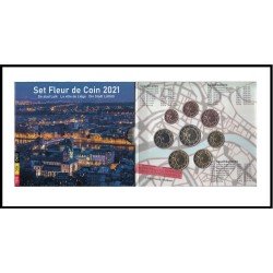 Bélgica 2021 Cartera Oficial Monedas € euro Lieja Bélgica 2021 Cartera Oficial Monedas € euro Lieja