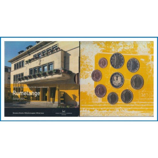 Luxemburgo 2021 Euroset Cartera Oficial euro € Rumelange 